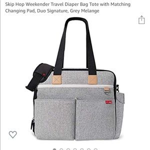 Skip Hop Weekend Diaper Bag Tote/Shoulder Bag